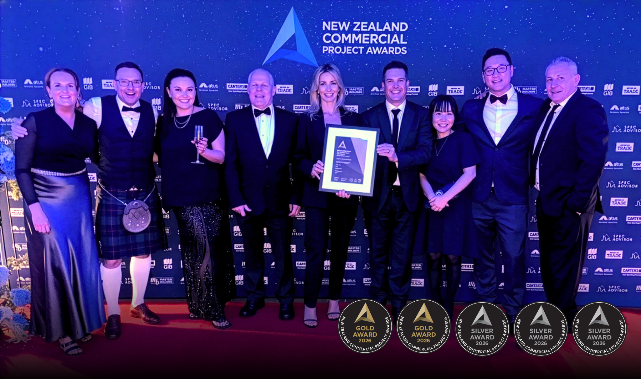 Two Golds and Three Silvers at the 2026 Commercial Project Awards!