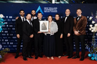 Unispace team wins gold for Commercial Fit-out for Meridian Energy's sustainable Wellington workplace in the Old Bank Arcade 