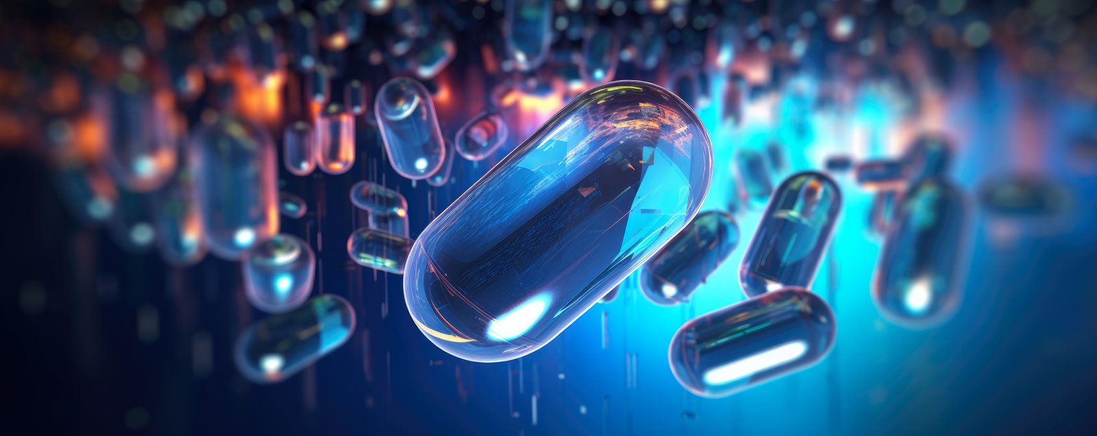 Life science image of pills