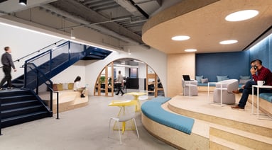Workplace with flexible spaces