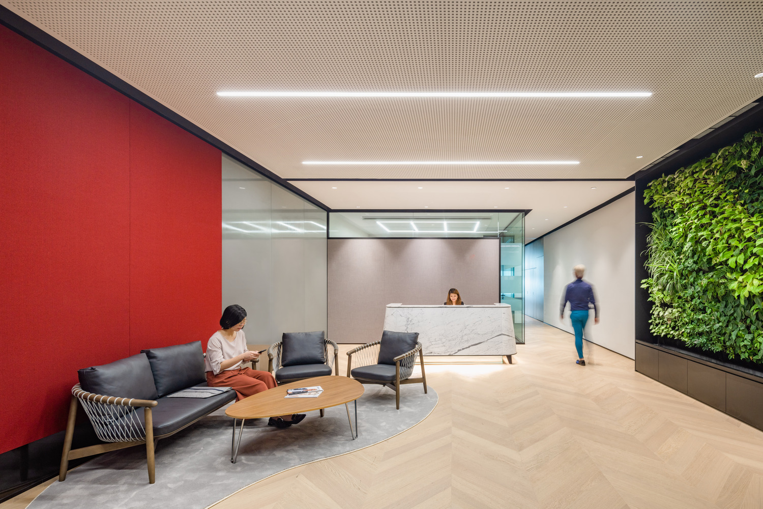 Global investment management firm reception