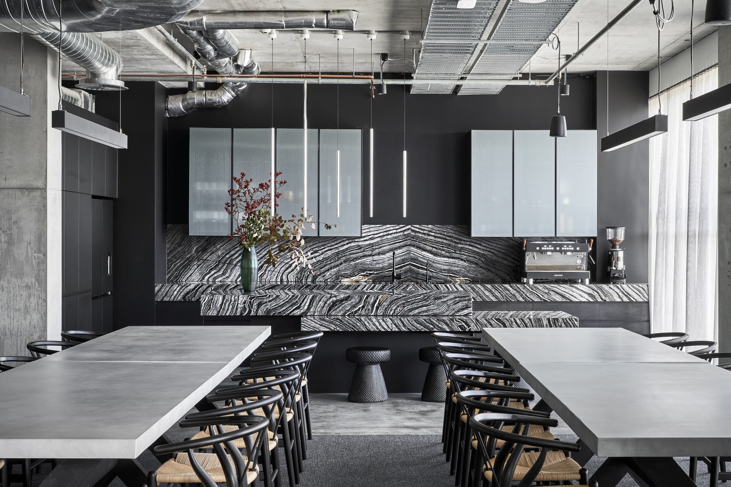 HUGO BOSS marble kitchen Melbourne HQ