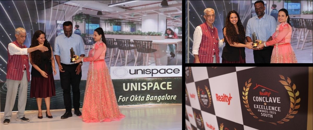 Unispace Wins at Realty+ Conclave & Excellence Awards 2025 for Okta’s Bangalore Workplace