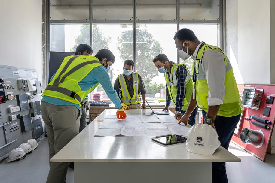 Safety First: Creating an Accident-Free Construction Environment at Unispace India