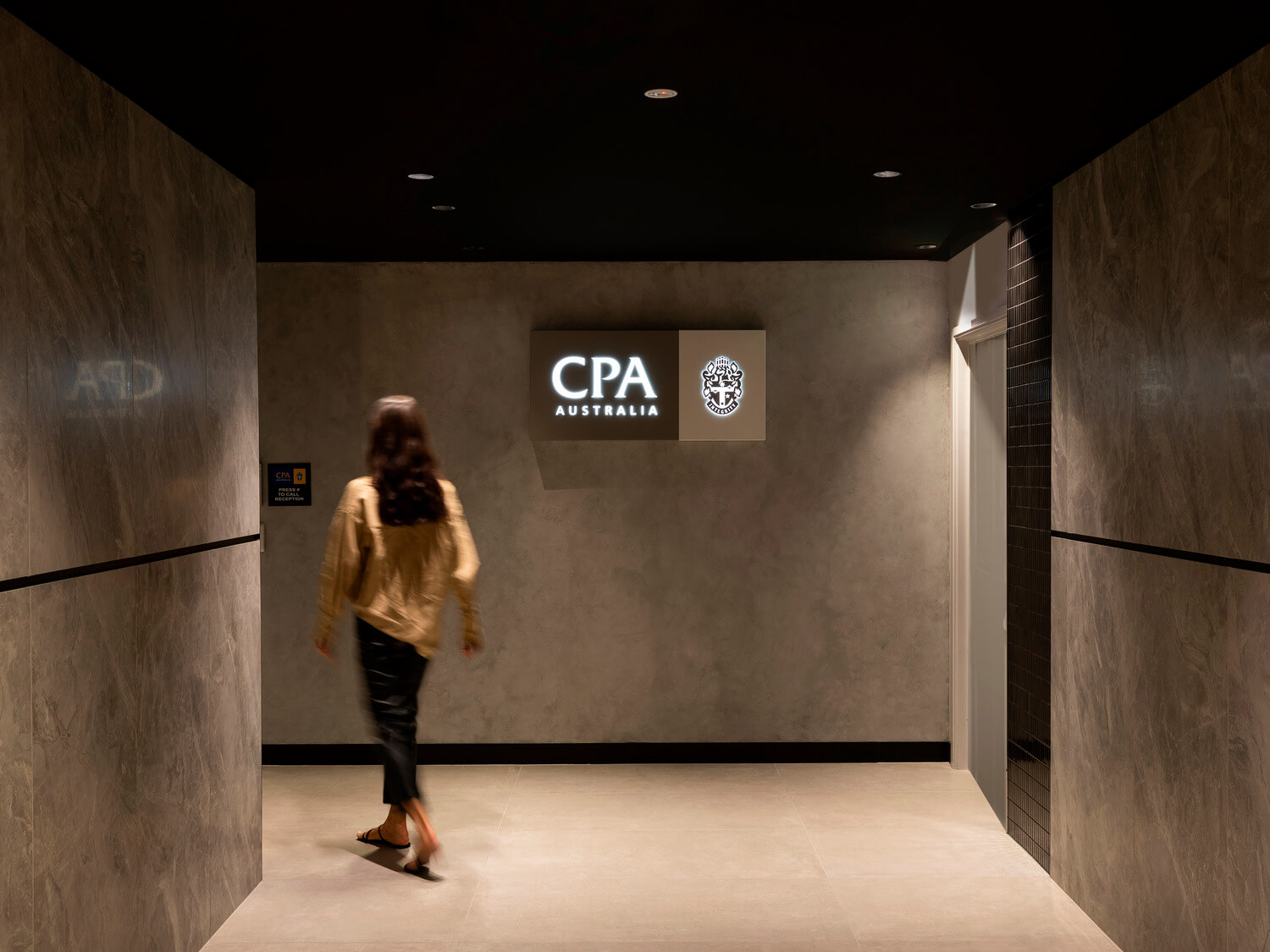 Lobby entrance to CPA Auckland office 