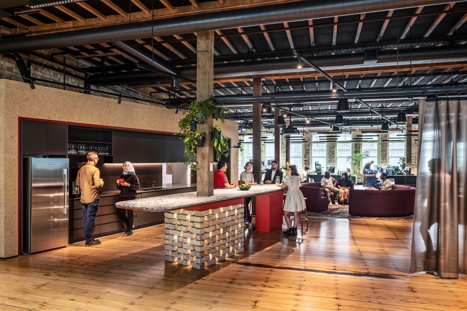 Arup office kitchen and social space