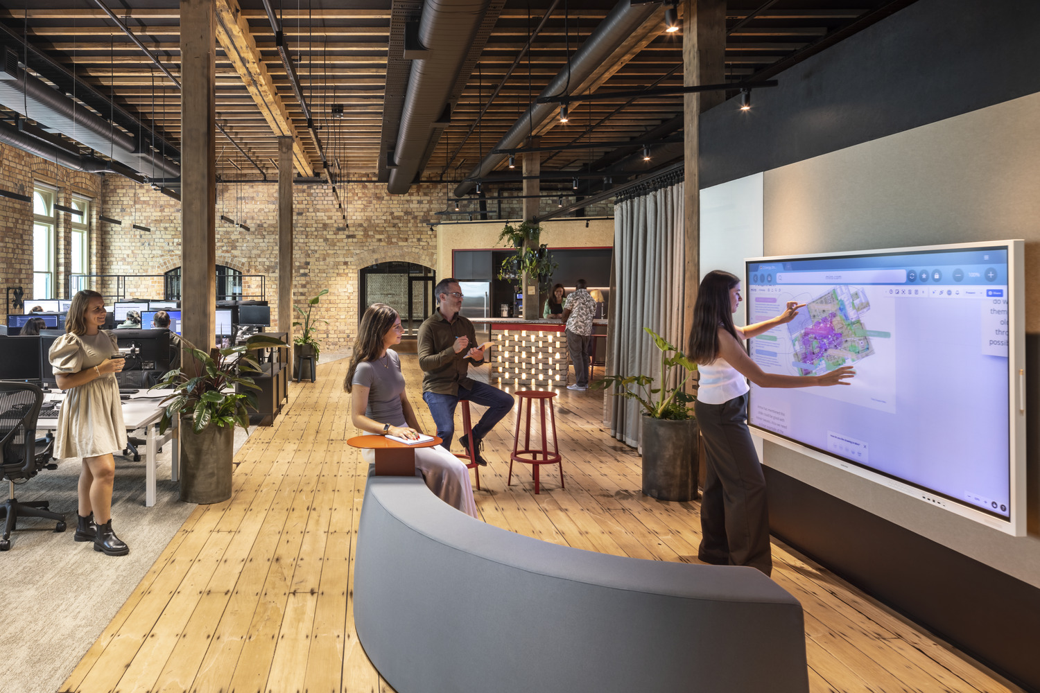 Innovation hub and collaboration space in Arup's workplace