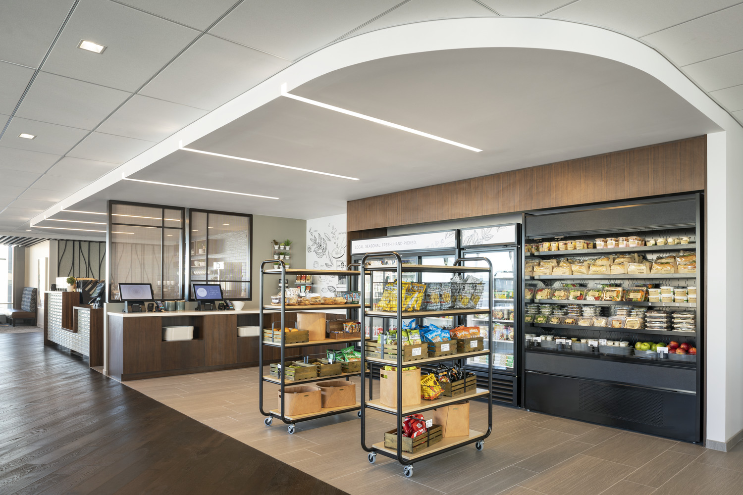Global investment management company cafeteria store