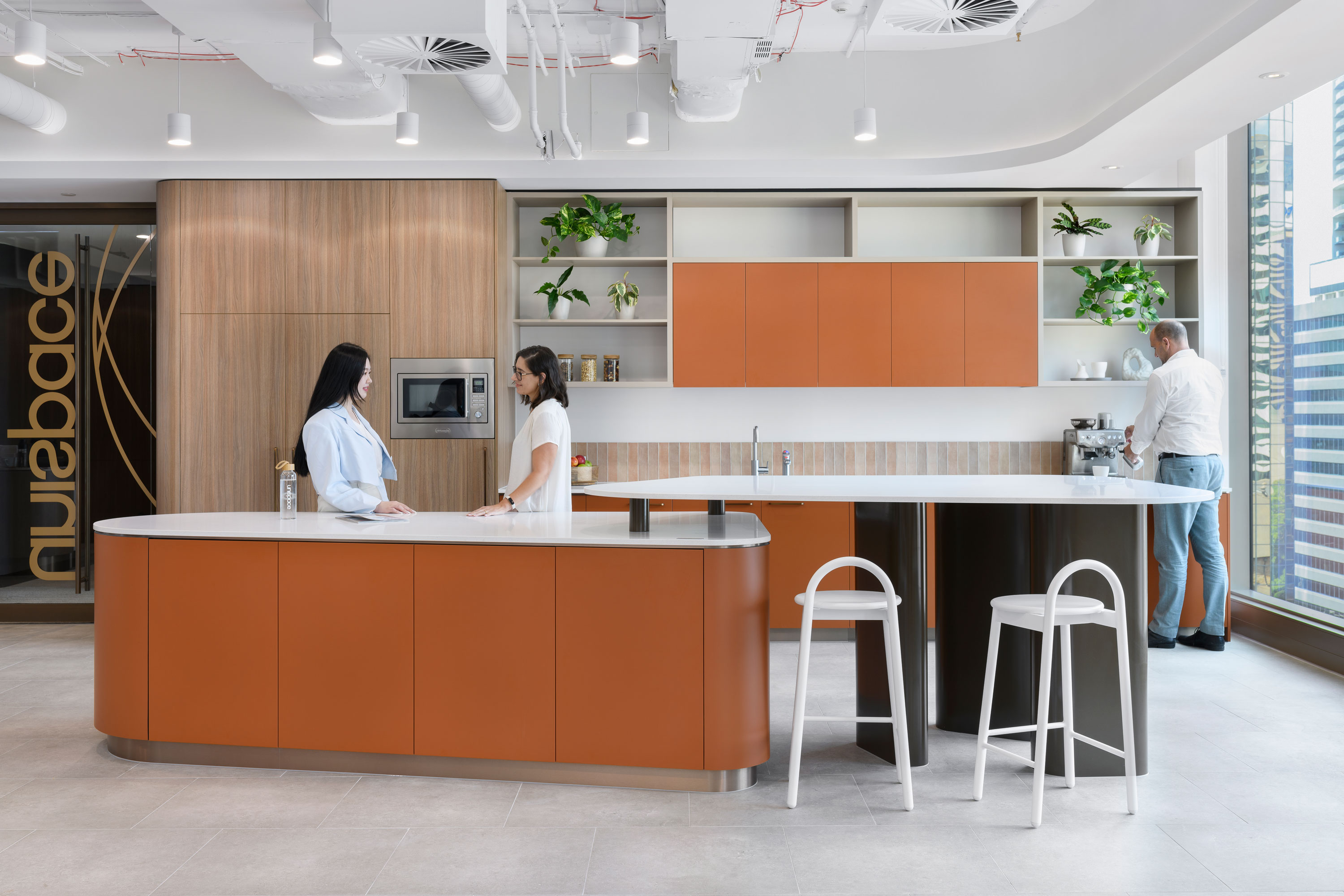 Unispace Brisbane kitchen area