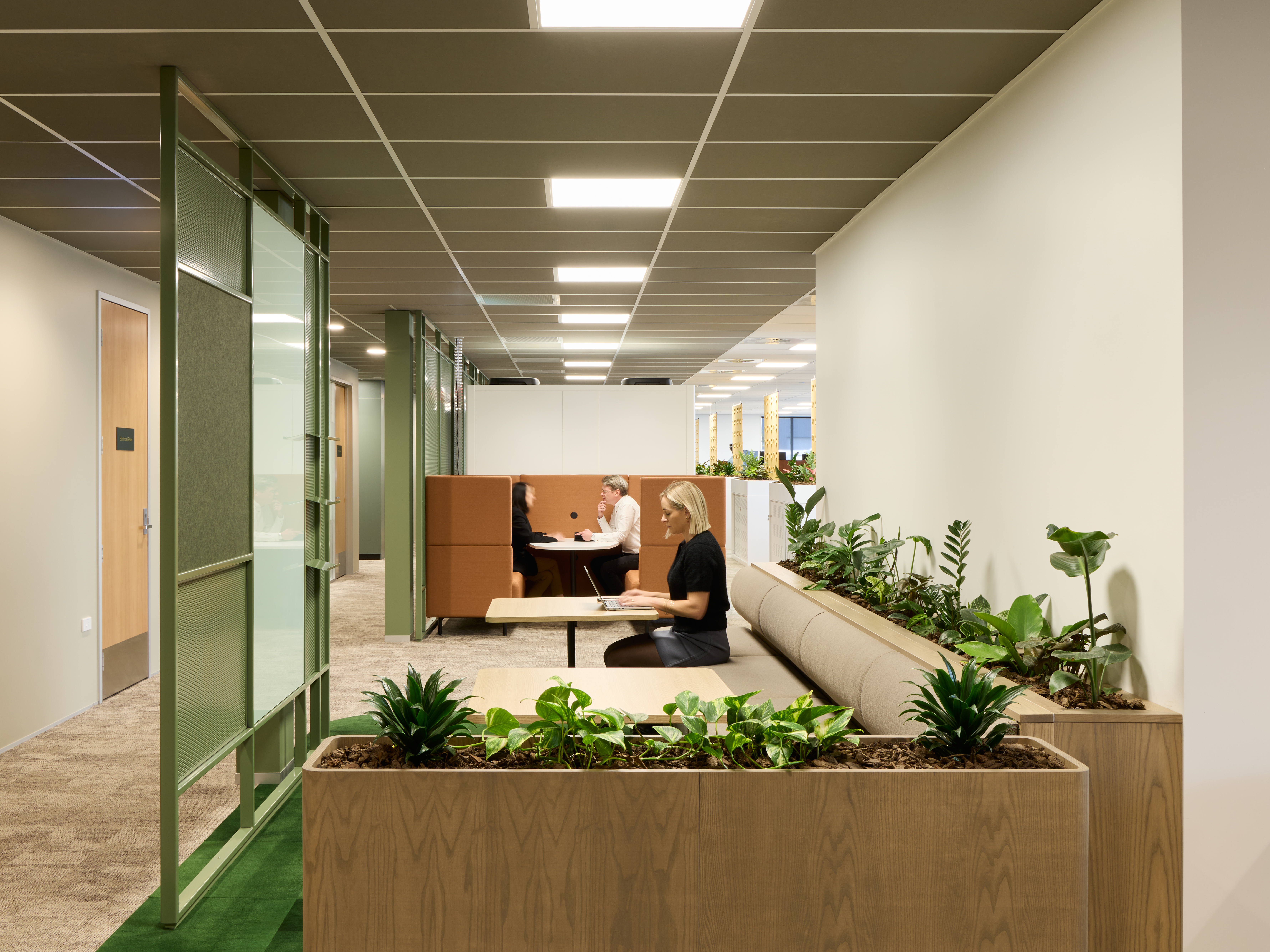 Variety of co-working spaces for Orion's employees