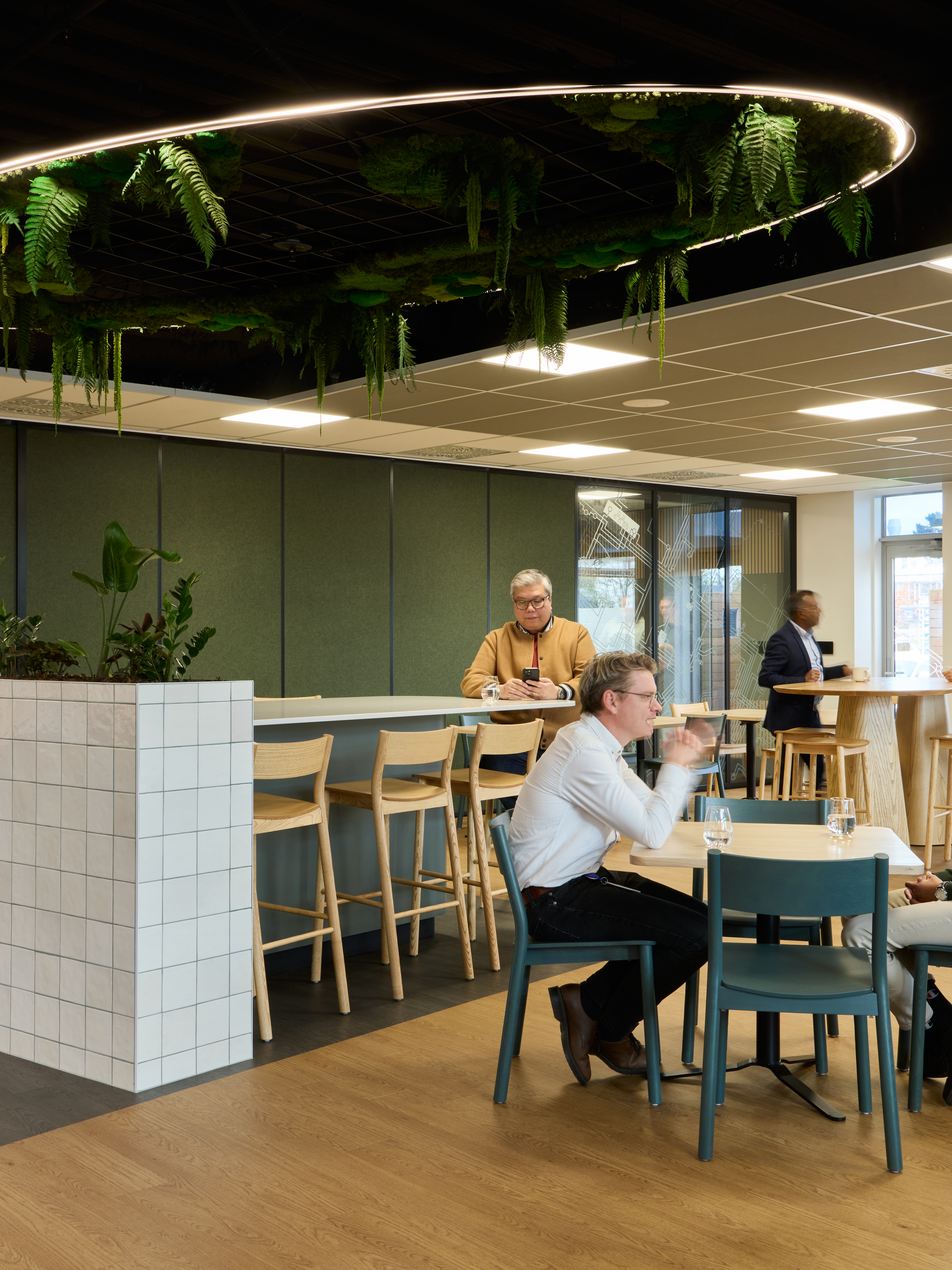 Orion's kitchen and breakout space is a vibrant social hub