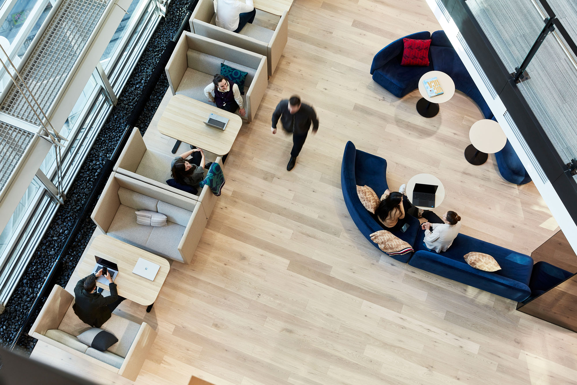 PVH Sydney aerial view of workspace